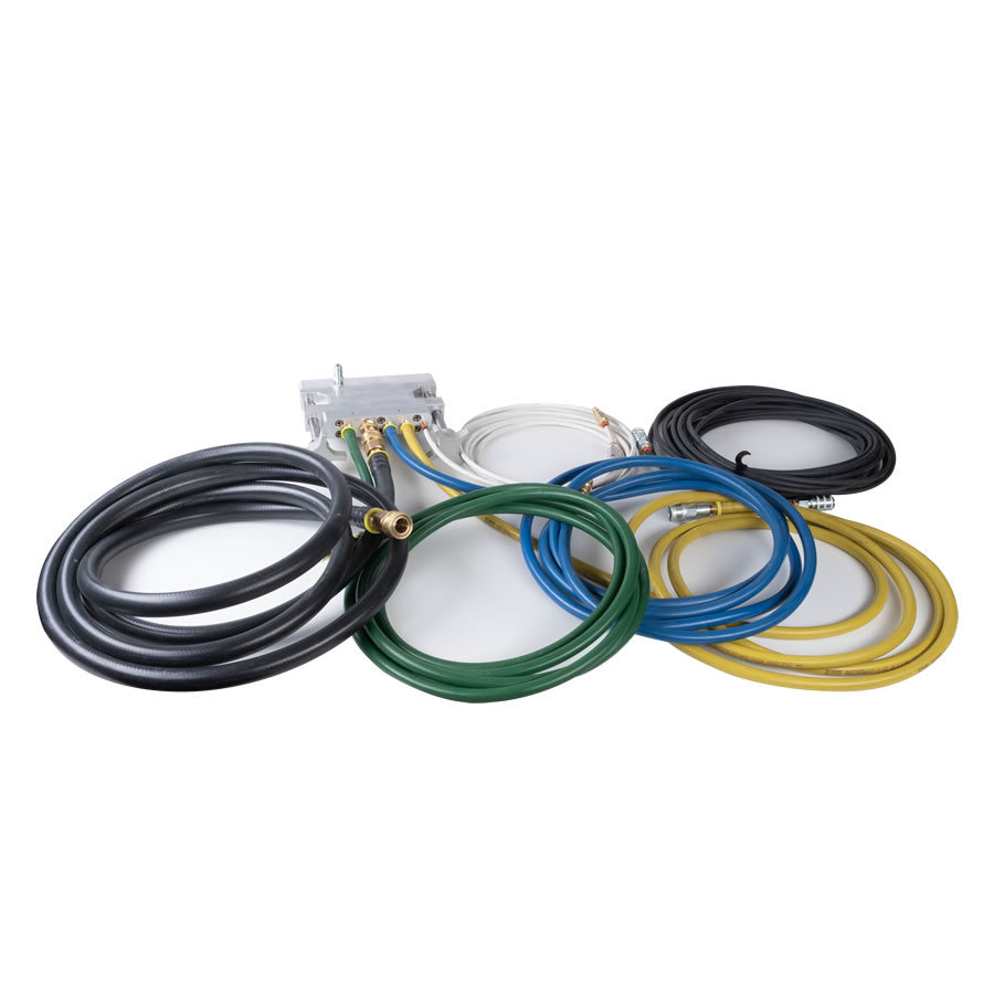Included connector and hoses